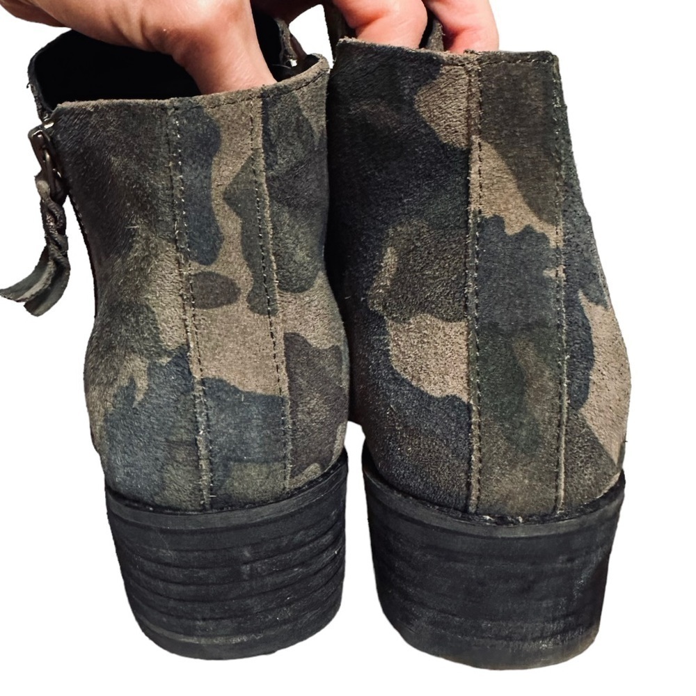BLONDO Waterproof Camo Booties Leather Olive Army agree Women’s Sz 7.5 - Picture 4 of 10